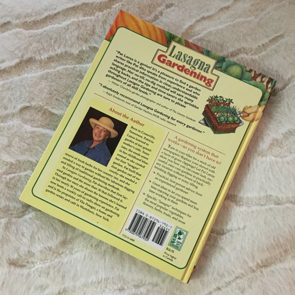 'Lasagna Gardening' by Patricia Lanza Hardcover No-Till Garden Book - Picture 3 of 8